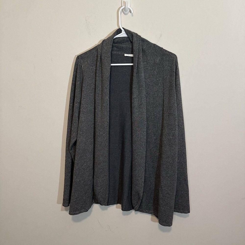 Cyrus gray open front knit sweater cardigan size XL‎ Fall Layering Piece Soft